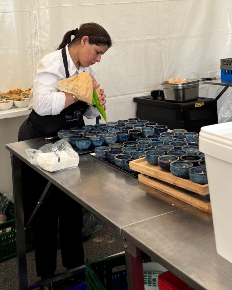 Dressage des bouchées en cuisine